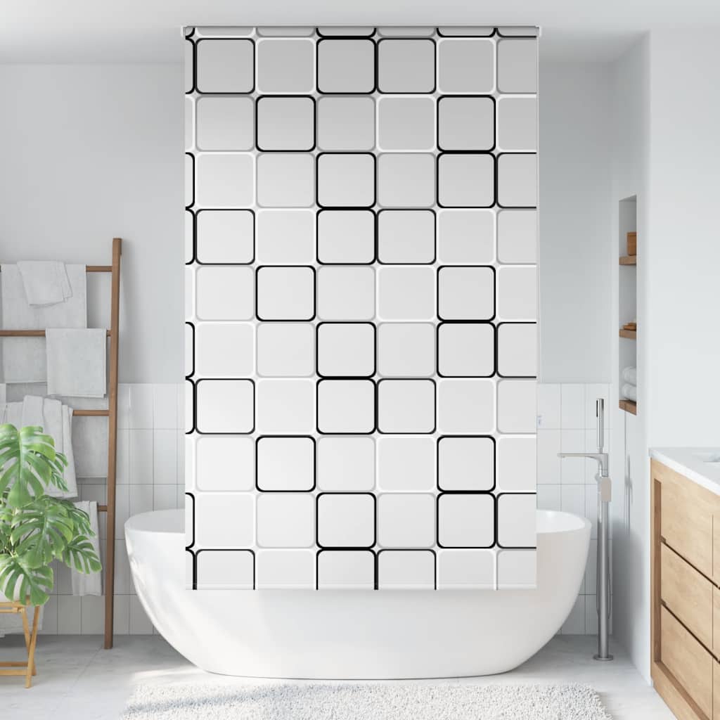 Tenda a Rullo Doccia 130x240 cm Larghezza Tessuto 126 cm | homemem39