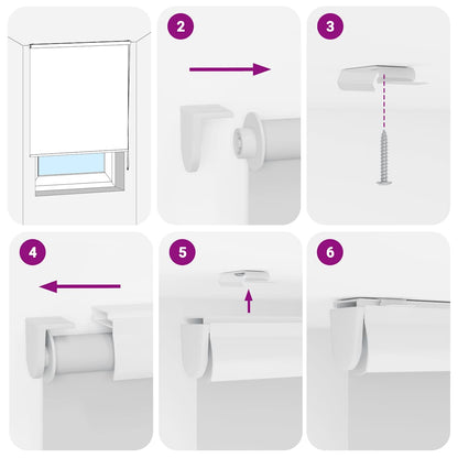 Tenda a Rullo per Doccia Cassonetto 80x240 cm Larghezza Tessuto | homemem39