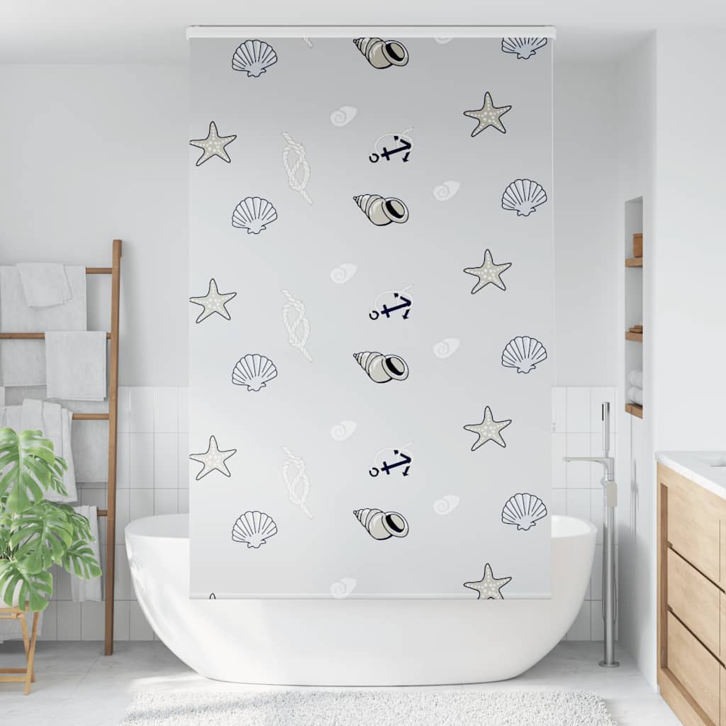 Tenda a Rullo Doccia con Cassonetto 120x240cm Larghezza Tessuto | homemem39