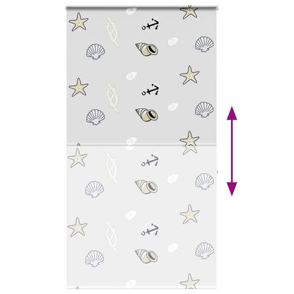 Tenda a Rullo Doccia con Cassonetto 120x240cm Larghezza Tessuto | homemem39