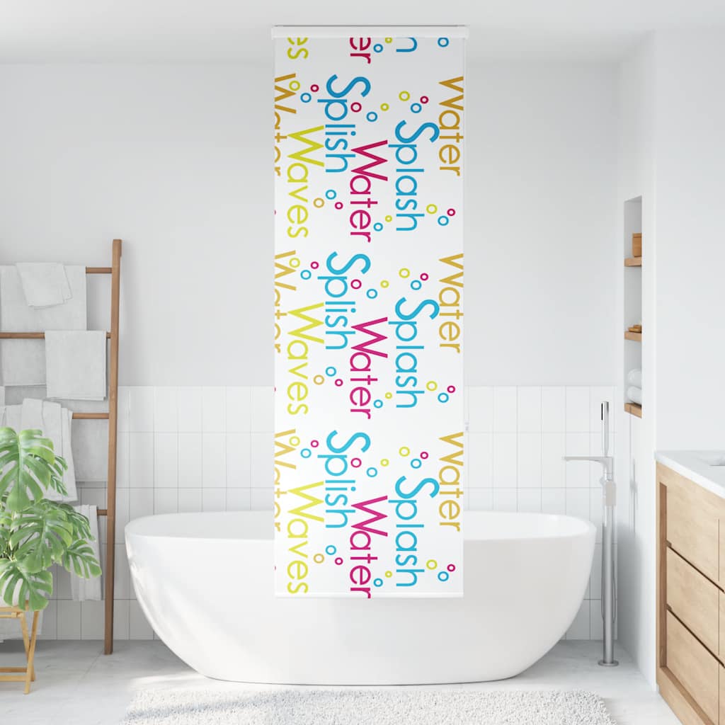 Tenda a Rullo per Doccia Cassonetto 60x240 cm Larghezza Tessuto | homemem39