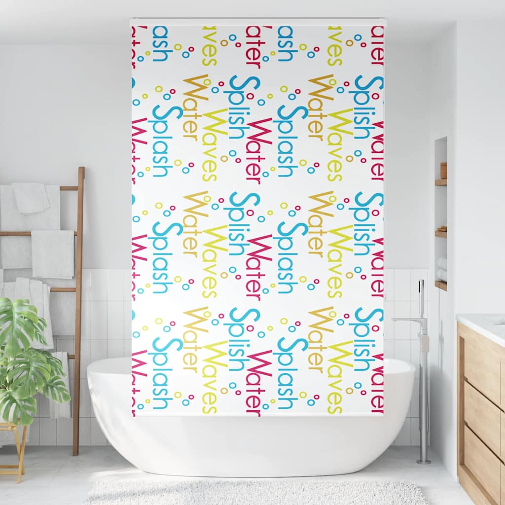 Tenda a Rullo Doccia con Cassonetto 130x240cm Larghezza Tessuto