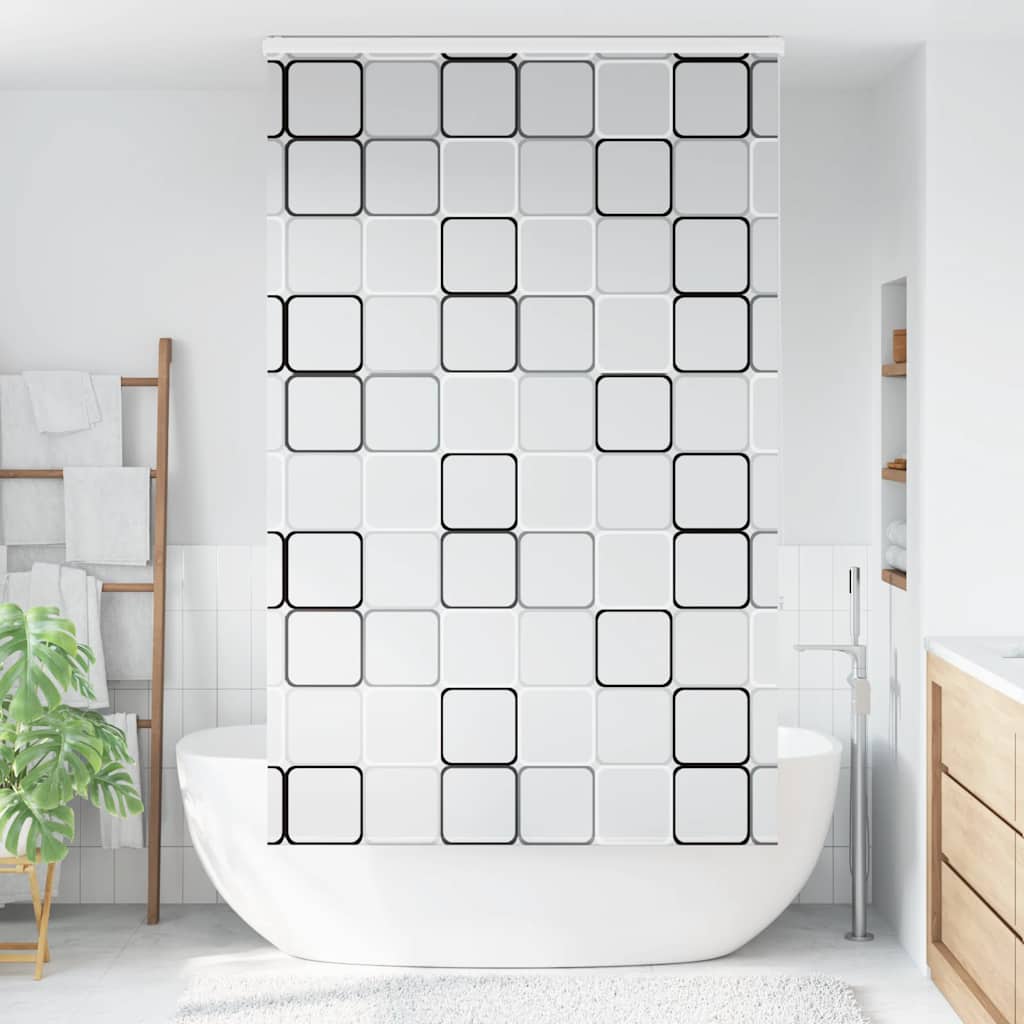 Tenda a Rullo Doccia con Cassonetto 130x240cm Larghezza Tessuto | homemem39