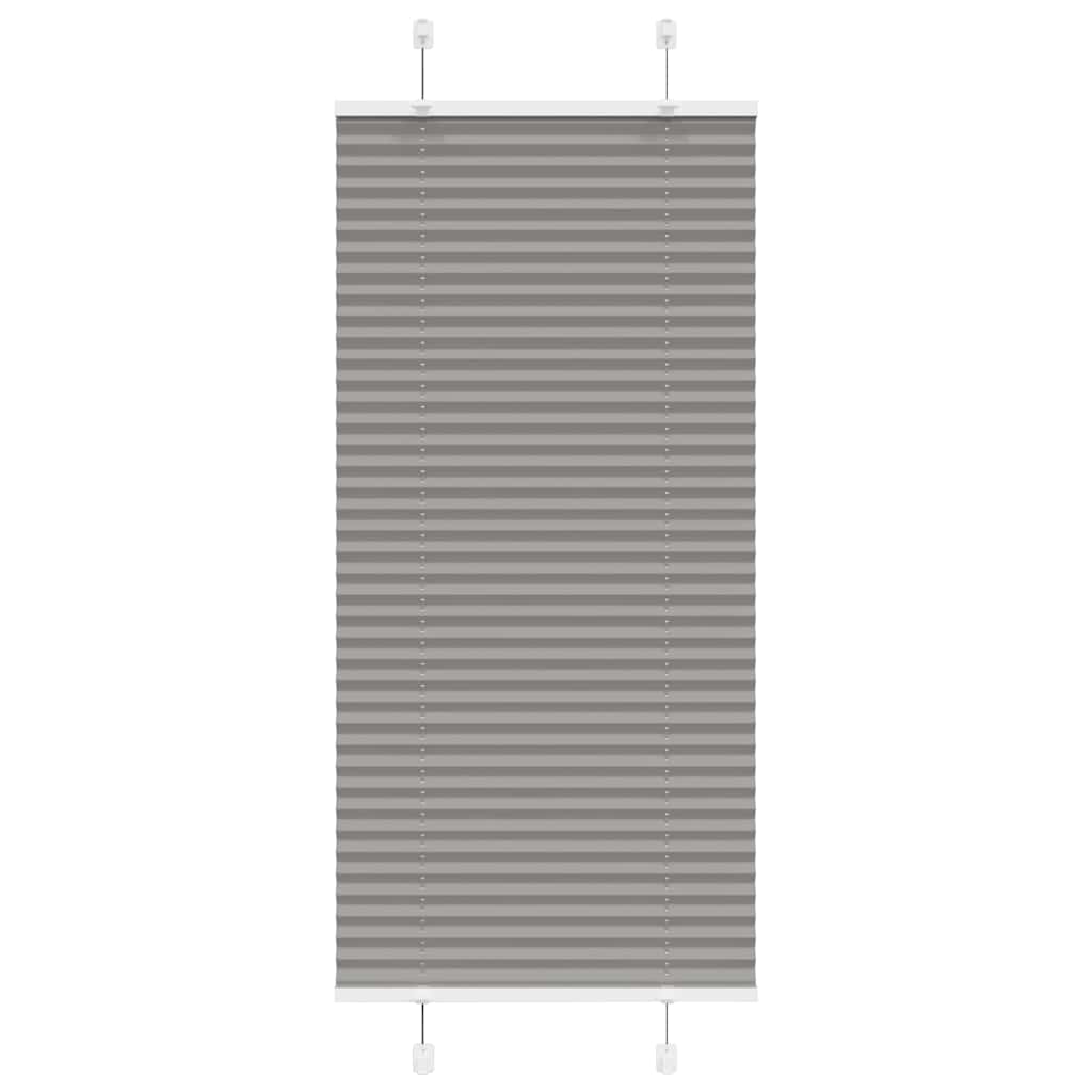 Tenda Plissettata Antracite 55x100 cm Larghezza Tessuto 54,4 cm | homemem39
