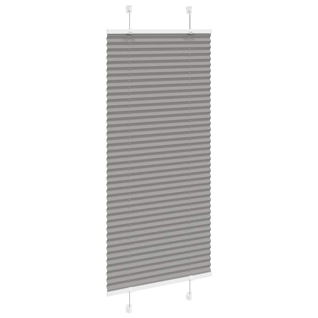 Tenda Plissettata Antracite 55x100 cm Larghezza Tessuto 54,4 cm | homemem39