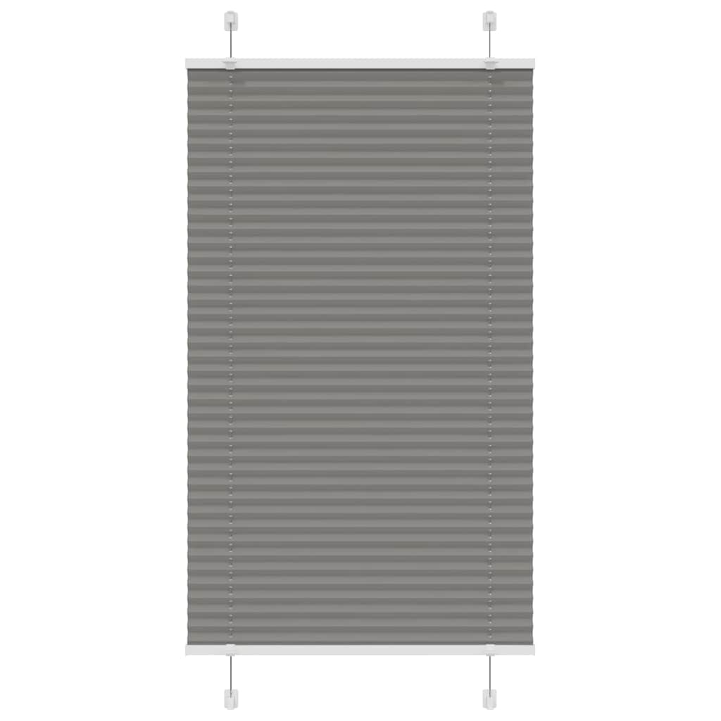 Tenda Plissettata Antracite 70x100 cm Larghezza Tessuto 69,4 cm