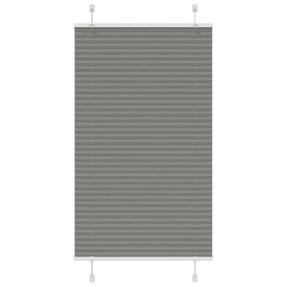 Tenda Plissettata Antracite 80x100 cm Larghezza Tessuto 79,4 cm