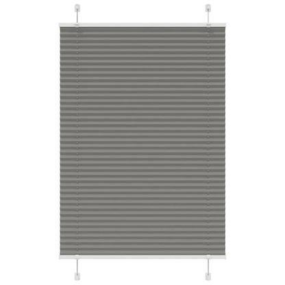 Tenda Plissettata Antracite 85x100 cm Larghezza Tessuto 84,4 cm