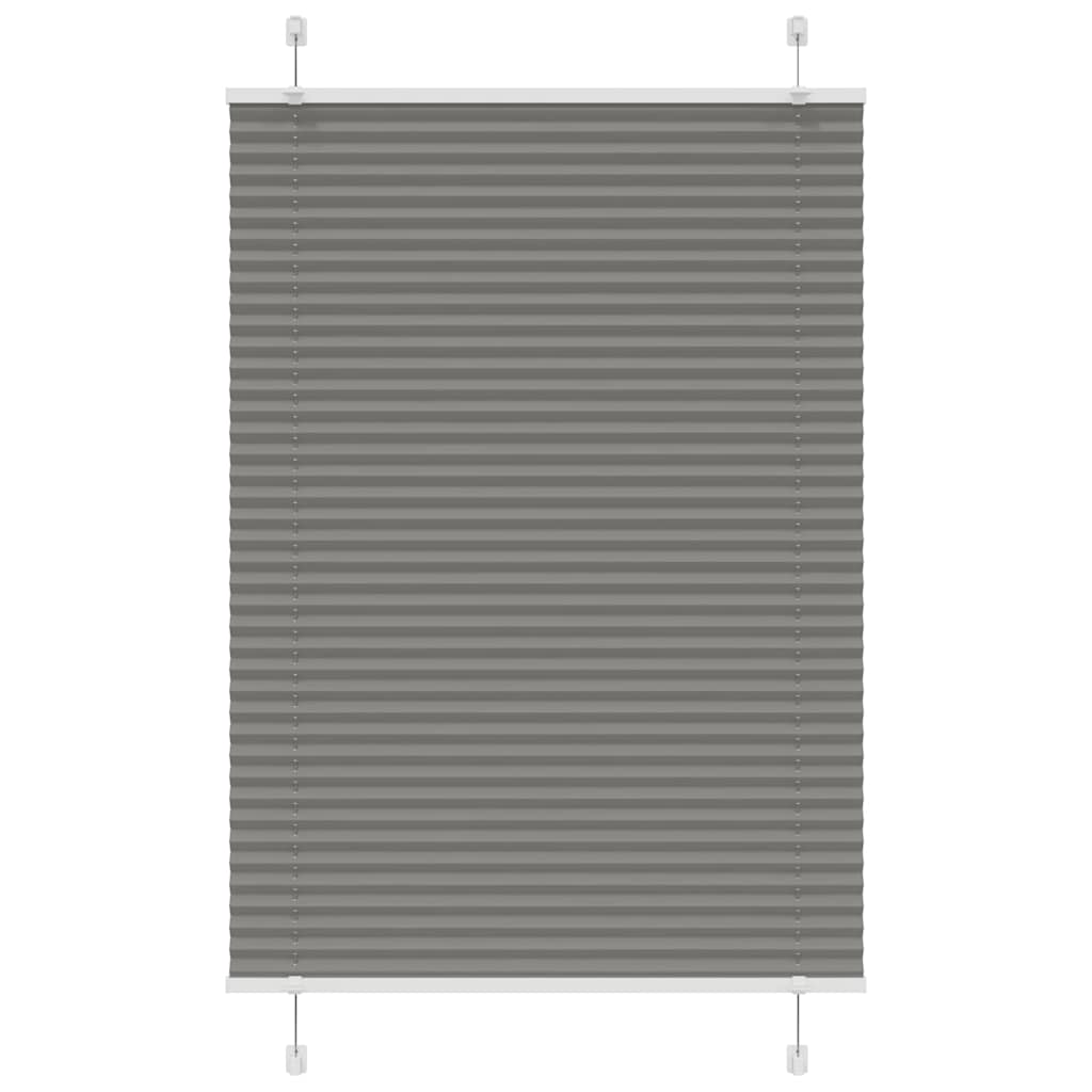 Tenda Plissettata Antracite 100x100cm Larghezza Tessuto 99,4 cm | homemem39