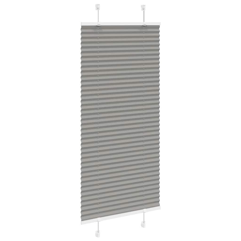 Tenda Plissettata Antracite 55x150 cm Larghezza Tessuto 54,4 cm | homemem39