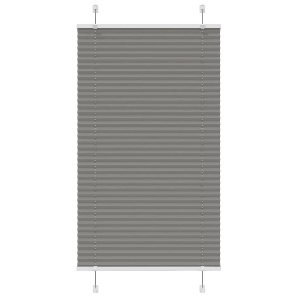 Tenda Plissettata Antracite 75x150 cm Larghezza Tessuto 74,4 cm