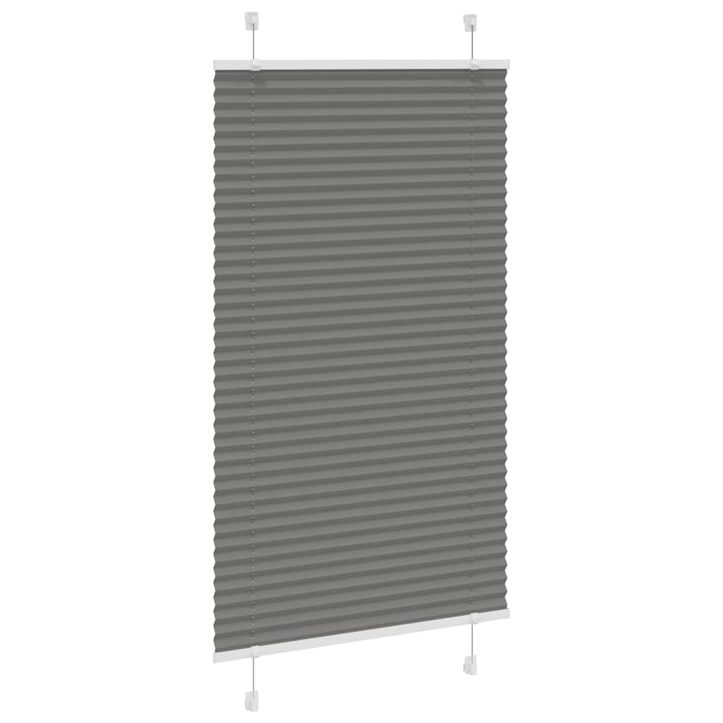 Tenda Plissettata Antracite 75x150 cm Larghezza Tessuto 74,4 cm | homemem39