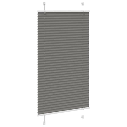Tenda Plissettata Antracite 80x150 cm Larghezza Tessuto 79,4 cm | homemem39