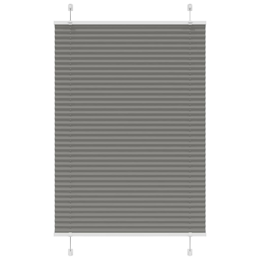 Tenda Plissettata Antracite 85x150 cm Larghezza Tessuto 84,4 cm