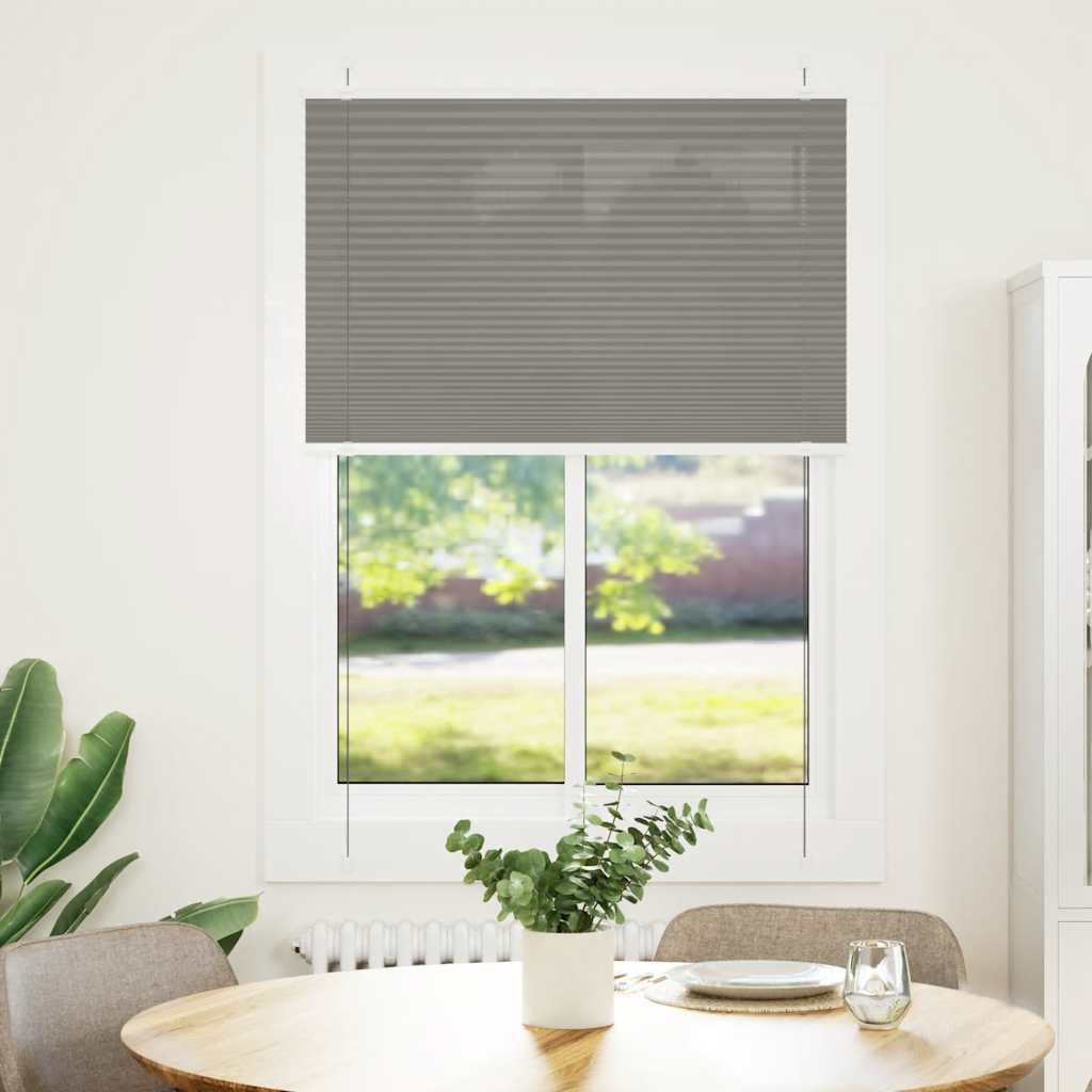 Tenda Plissettata Antracite 85x150 cm Larghezza Tessuto 84,4 cm | homemem39