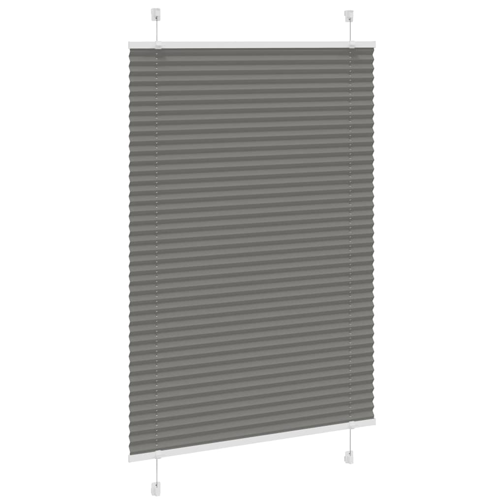 Tenda Plissettata Antracite 85x150 cm Larghezza Tessuto 84,4 cm | homemem39
