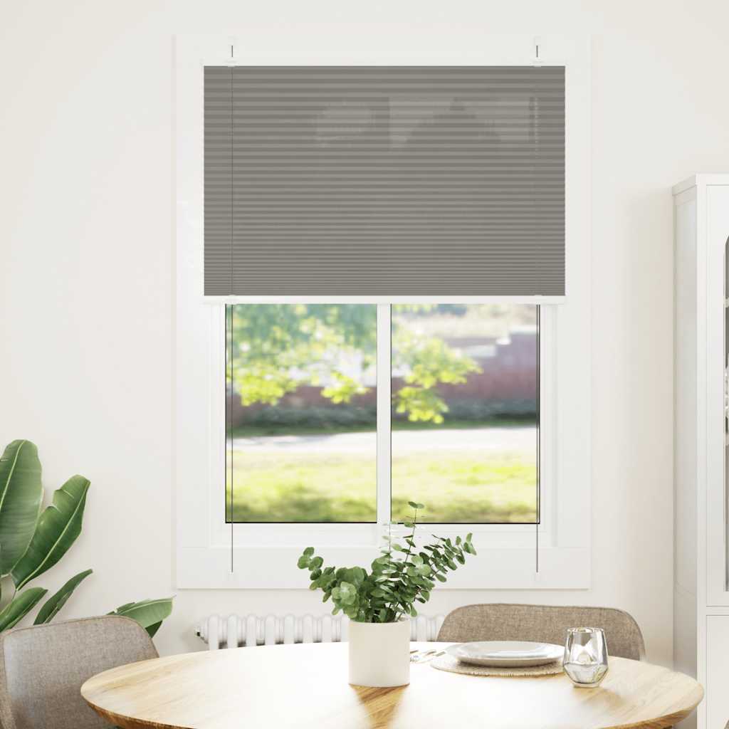 Tenda Plissettata Antracite 90x150 cm Larghezza Tessuto 89,4 cm | homemem39