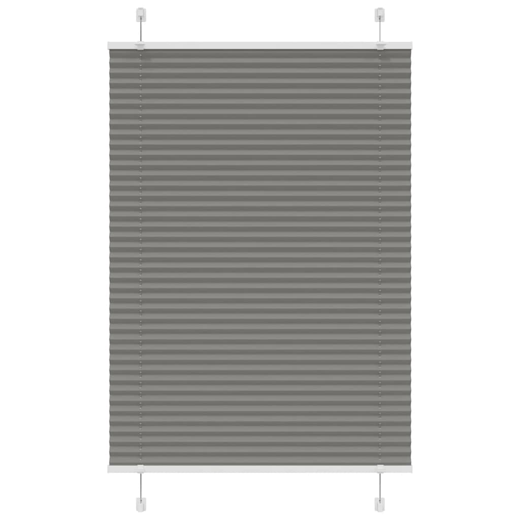 Tenda Plissettata Antracite 95x150 cm Larghezza Tessuto 94,4 cm