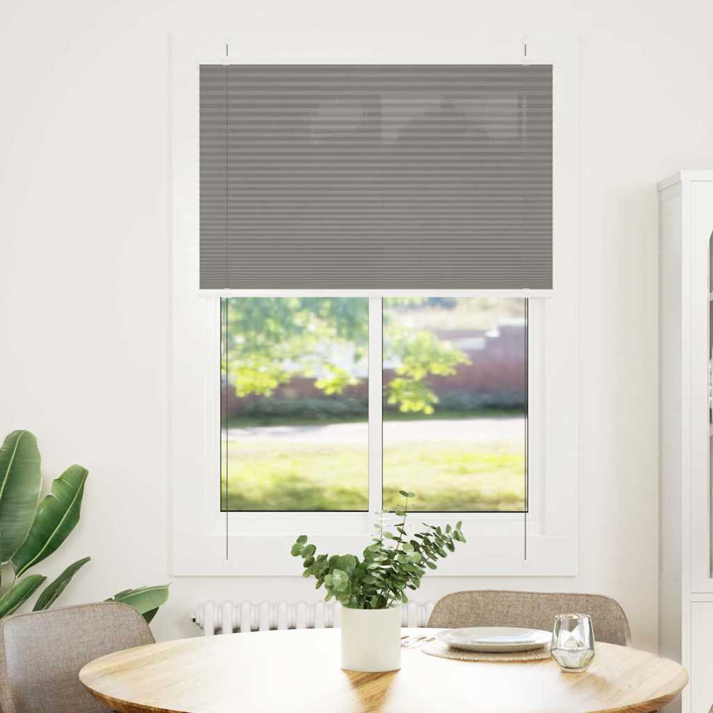 Tenda Plissettata Antracite 95x150 cm Larghezza Tessuto 94,4 cm | homemem39
