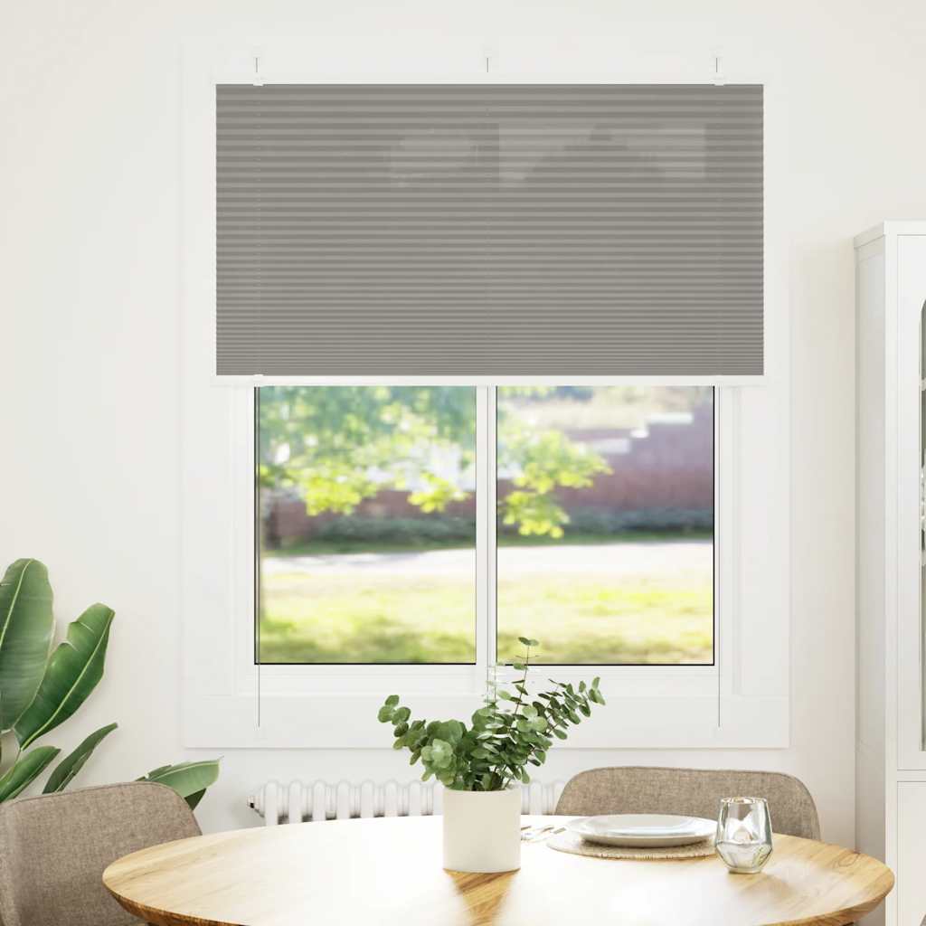 Tenda Plissettata Antracite 105x150cm Larghezza Tessuto 104,4cm