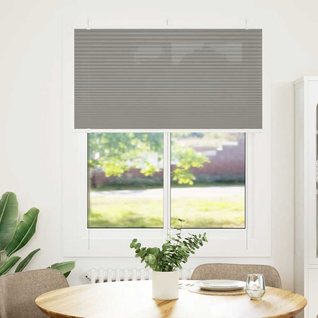 Tenda Plissettata Antracite 110x150cm Larghezza Tessuto 109,4cm | homemem39