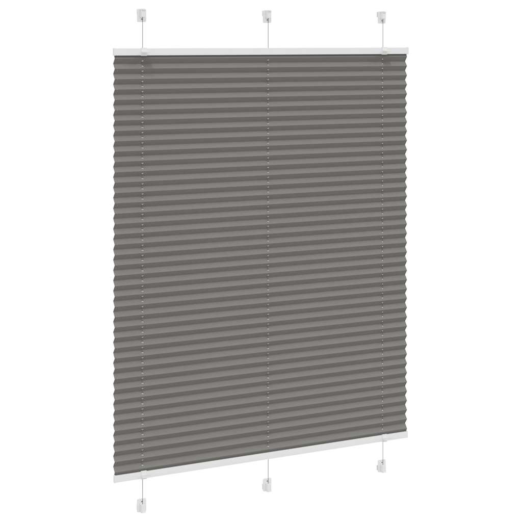 Tenda Plissettata Antracite 110x150cm Larghezza Tessuto 109,4cm | homemem39
