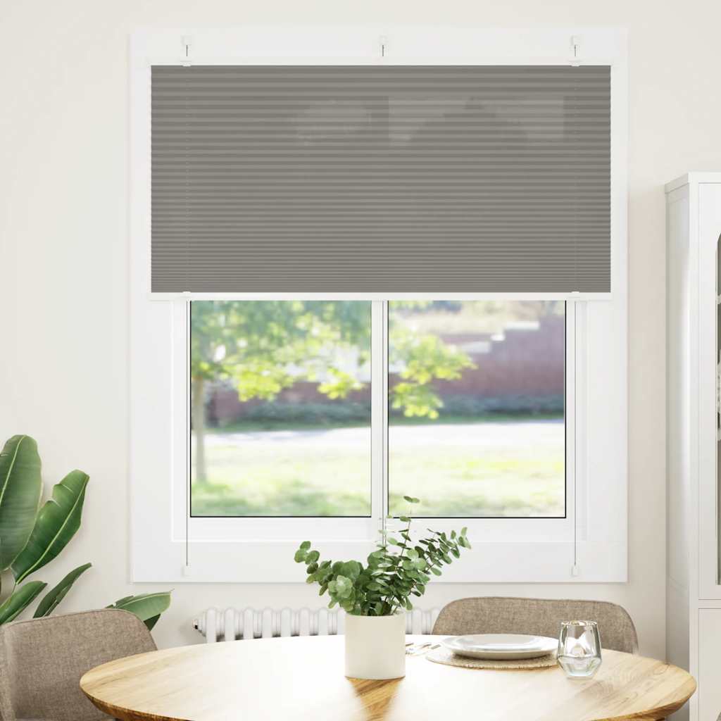 Tenda Plissettata Antracite 115x150cm Larghezza Tessuto 114,4cm | homemem39