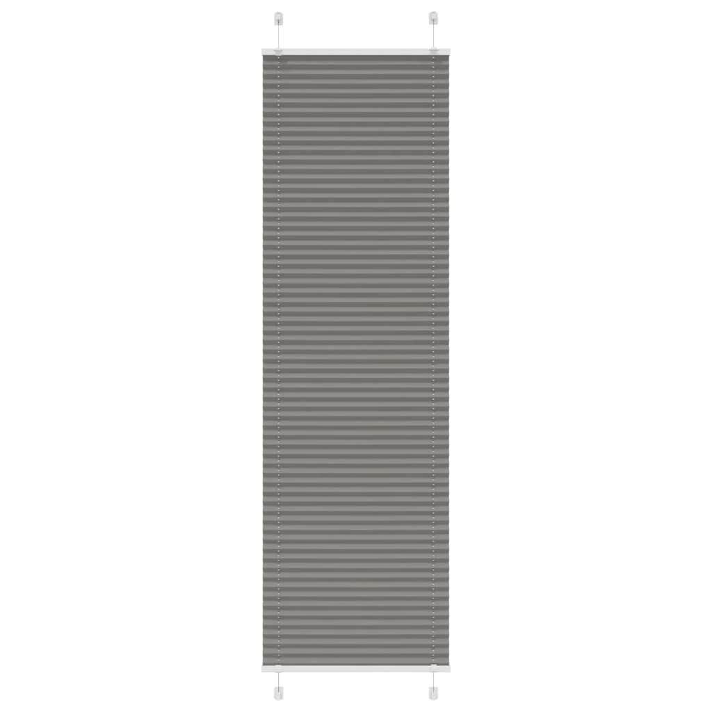 Tenda Plissettata Antracite 55x200 cm Larghezza Tessuto 54,4 cm
