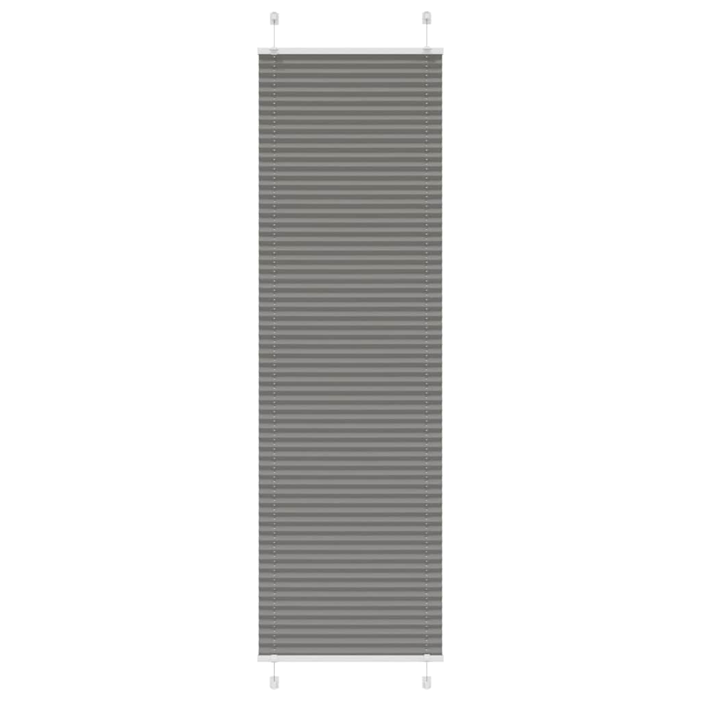 Tenda Plissettata Antracite 60x200 cm Larghezza Tessuto 59,4 cm