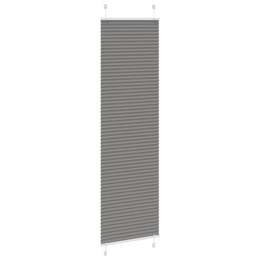 Tenda Plissettata Antracite 60x200 cm Larghezza Tessuto 59,4 cm | homemem39