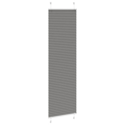 Tenda Plissettata Antracite 60x200 cm Larghezza Tessuto 59,4 cm