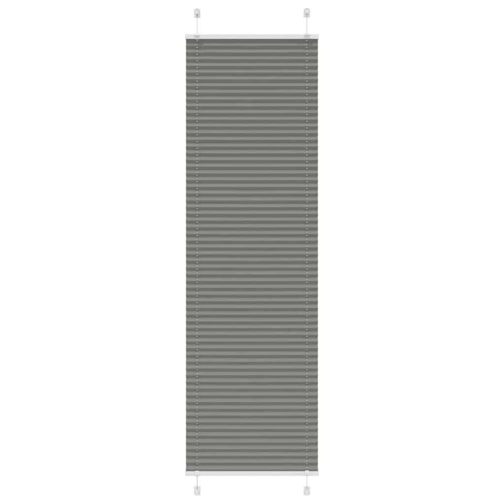 Tenda Plissettata Antracite 65x200 cm Larghezza Tessuto 64,4 cm