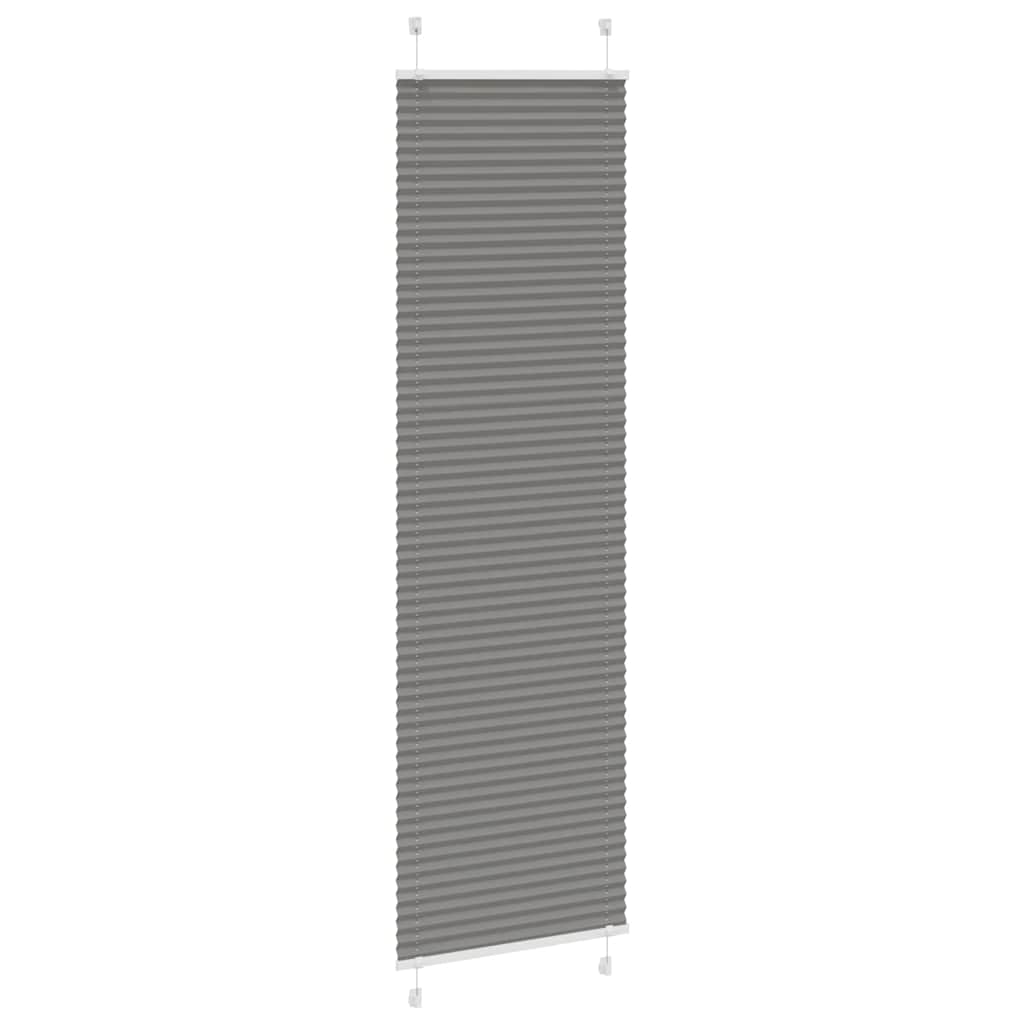 Tenda Plissettata Antracite 65x200 cm Larghezza Tessuto 64,4 cm | homemem39