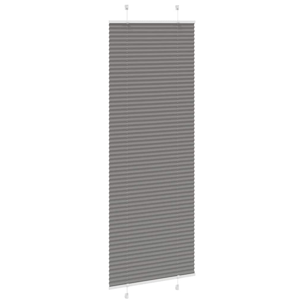 Tenda Plissettata Antracite 70x200 cm Larghezza Tessuto 69,4 cm | homemem39