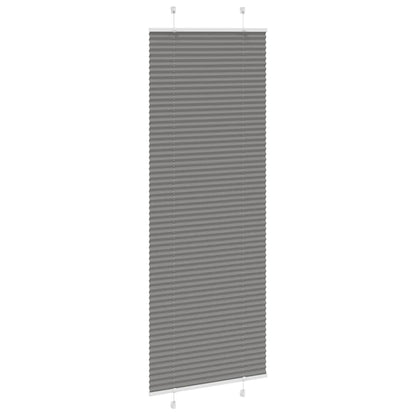 Tenda Plissettata Antracite 75x200 cm Larghezza Tessuto 74,4 cm | homemem39