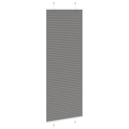 Tenda Plissettata Antracite 80x200 cm Larghezza Tessuto 79,4 cm