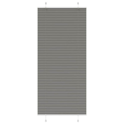 Tenda Plissettata Antracite 85x200 cm Larghezza Tessuto 84,4 cm