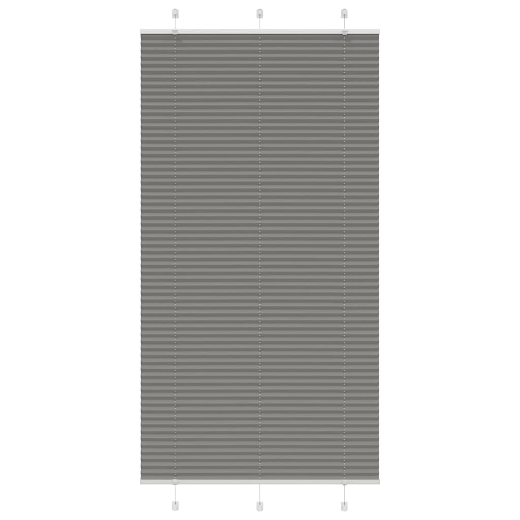 Tenda Plissettata Antracite 105x200cm Larghezza Tessuto 104,4cm