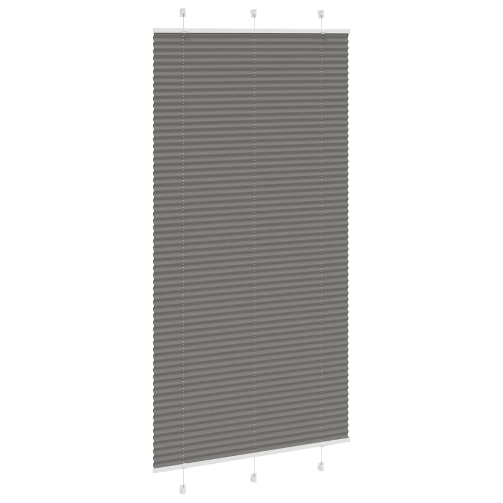 Tenda Plissettata Antracite 110x200cm Larghezza Tessuto 109,4cm | homemem39
