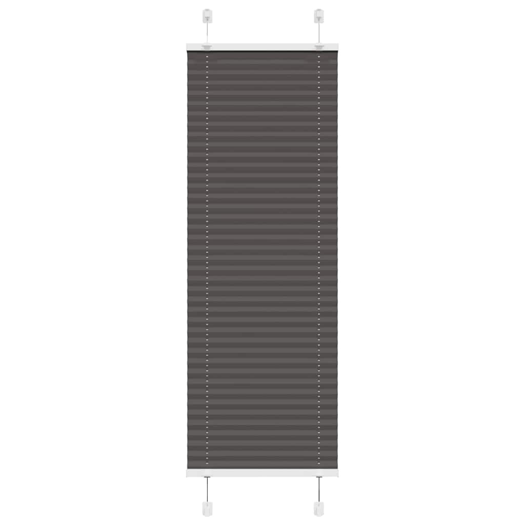 Tenda Plissettata Nera 40x100 cm Larghezza Tessuto 39,4 cm