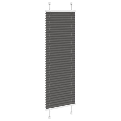 Tenda Plissettata Nera 50x100 cm Larghezza Tessuto 49,4 cm | homemem39