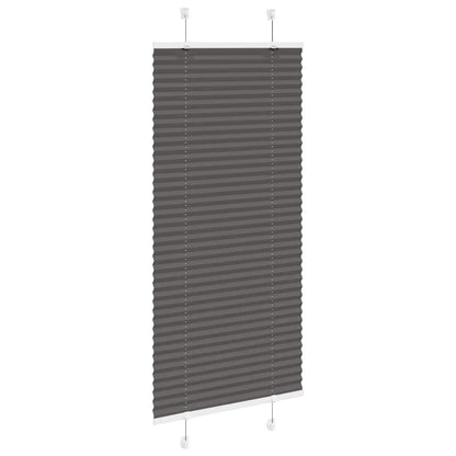 Tenda Plissettata Nera 65x100 cm Larghezza Tessuto 64,4 cm