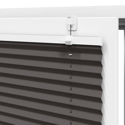 Tenda Plissettata Nera 75x100 cm Larghezza Tessuto 74,4 cm | homemem39