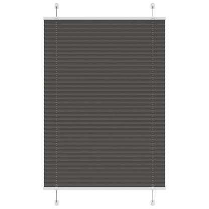 Tenda Plissettata Nera 95x100 cm Larghezza Tessuto 94,4 cm
