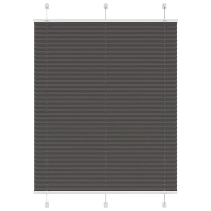 Tenda Plissettata Nera 110x100 cm Larghezza Tessuto 109,4 cm