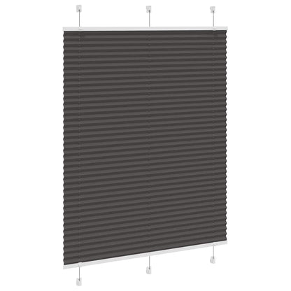 Tenda Plissettata Nera 110x100 cm Larghezza Tessuto 109,4 cm | homemem39
