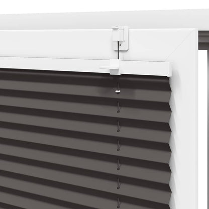 Tenda Plissettata Nera 110x100 cm Larghezza Tessuto 109,4 cm | homemem39