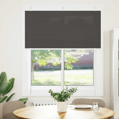 Tenda Plissettata Nera 115x100 cm Larghezza Tessuto 114,4 cm