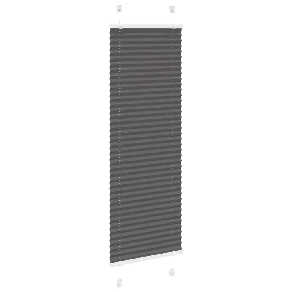Tenda Plissettata Nera 40x150 cm Larghezza Tessuto 39,4 cm | homemem39