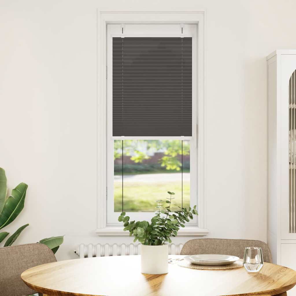 Tenda Plissettata Nera 45x150 cm Larghezza Tessuto 44,4 cm | homemem39